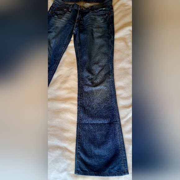 Vintage Polo Ralph Lauren Maddy Torn Jeans Y2K Great Condition Floral Design S27 - Picture 3 of 14